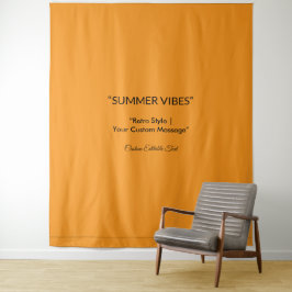 Retro Orange Texture – Summer Vibes Art Wandkleed