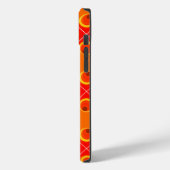 retro oranje 1970 Case-Mate iPhone hoesje (Achterkant / Links)