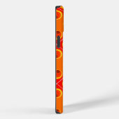 retro oranje 1970 Case-Mate iPhone hoesje (Achterkant / Rechts)