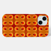 retro oranje 1970 Hoesje-Mate iPhone case (Achterkant (horizontaal))