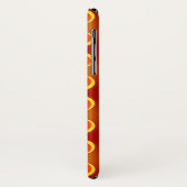 retro oranje 1970 Hoesje-Mate iPhone case (Achterkant/links)