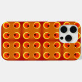 retro oranje 1970 Hoesje-Mate iPhone case (Achterkant (horizontaal))