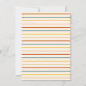 retro | Oranje Afstuderen foto aankondiging (Achterkant)