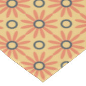 Retro Oranje & Black Cute Abstract Floral Pattern Tafelkleed (Gekanteld)