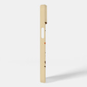 Retro Oranje Bloempatroon Case-Mate iPhone Case (Achterkant / Rechts)