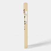 Retro Oranje Bloempatroon Case-Mate iPhone Case (Achterkant / Links)