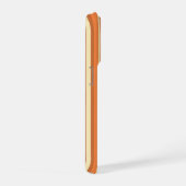 Retro Oranje Bruine Streep Mid-Century Modern  iPhone Hoesje (Rechterkant)