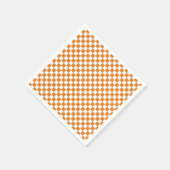 Retro Oranje Check Servet (Hoek)