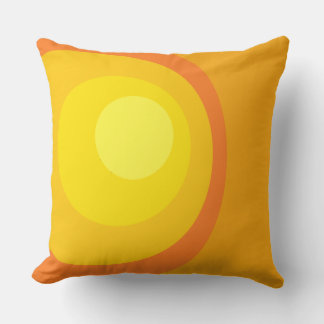 Retro Oranje Cirkels Kussen