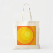 Retro Oranje Cirkels Tote Bag (Voorkant)