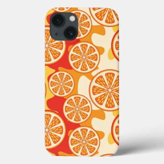 Retro Oranje Citrus Pattern Case-Mate iPhone Case (Achterkant)