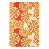 Retro Oranje Citrus Pattern Mini Klembord (Achterkant)
