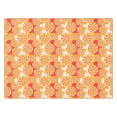 Retro Oranje Citrus Pattern Tafelkleed (Voorkant (Horizontaal))