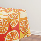 Retro Oranje Citrus Pattern Tafelkleed (Voorbeeld)