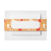 Retro Oranje Citrus Pattern Uitnodigingen Wikkel (Voorkant Voorbeeld)