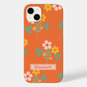 Retro Oranje Daisy Bouquet Case-Mate iPhone Case (Achterkant)