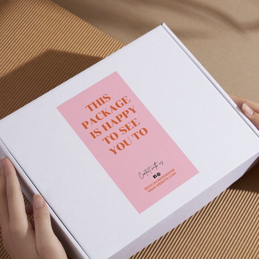 Retro oranje dit pakket is blij u te zien etiket