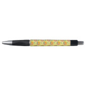 Retro Oranje en Geel Patroon Fruit Pen (Voorkant)