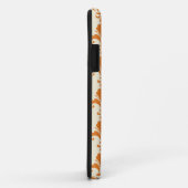 Retro Oranje Fleur-De-Lis Pattern Case-Mate iPhone Case (Achterkant/rechts)