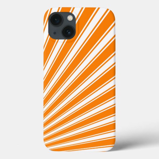 Retro Oranje Funky Sun Rays Achtergrond Case-Mate iPhone Case (Achterkant)
