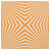 Retro Oranje Funky Sun Rays Achtergrond Stof (Swatch)