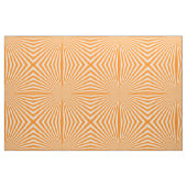 Retro Oranje Funky Sun Rays Achtergrond Stof (Fat Quarter)