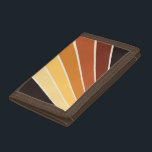 Retro Oranje Geel Stripes van 70 s Drievoud Portemonnee<br><div class="desc">Retro Oranje Geel 70s Stripes Wallet</div>