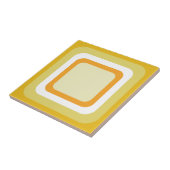 Retro Oranje Geel Wit Tegeltje (Zijkant)