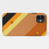 Retro Oranje gele strepen naadloze Stippen Case-Mate iPhone Case (Achterkant (horizontaal))