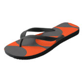 Retro Oranje Golfpatroon Teenslippers (Schuin)