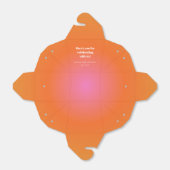 Retro Oranje Gradient Bat Mitzvah Custom Dank u Bedankdoosjes (Uitgevouwen)