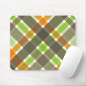 Retro Oranje Green Brown Pset Mousepad Muismat (Met muis)