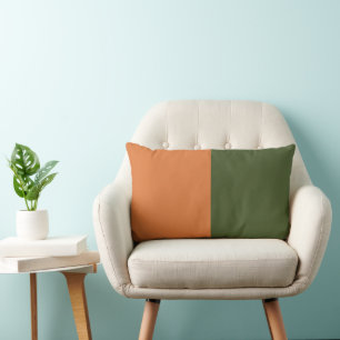 Retro Oranje Groen Kussen