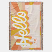 Retro Oranje, Hallo ik ben Deken (Voorkant Verticaal)