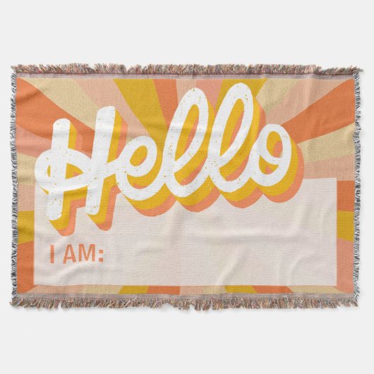 Retro Oranje, Hallo ik ben Deken (Voorkant)