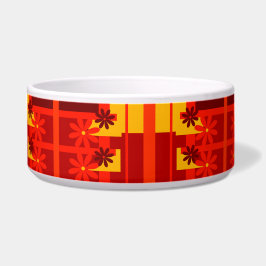 Retro oranje jaren 1970, voerbakje