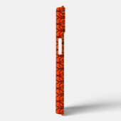 Retro oranje jaren 70 Case-Mate iPhone case (Achterkant / Rechts)