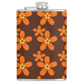Retro oranje jaren '70 heupfles (Voorkant)