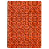 Retro oranje jaren '70 klembord (Achterkant)