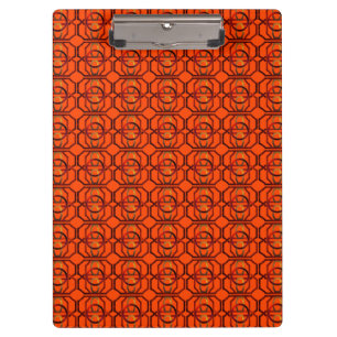 Retro oranje jaren '70 klembord
