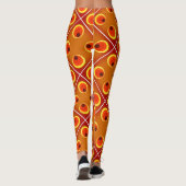 Retro oranje jaren '70 leggings (Achterkant)