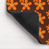 Retro oranje jaren '70 muismat (Hoek)