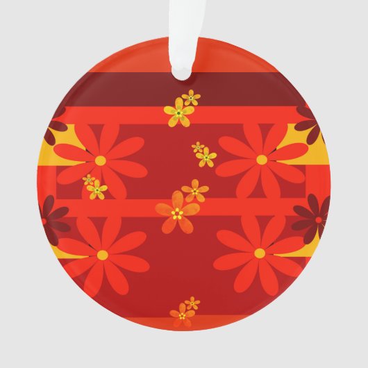 Retro oranje jaren '70 ornament (voorkant)