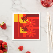 Retro oranje jaren '70 servet (Insitu)