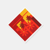 Retro oranje jaren '70 servet (Hoek)