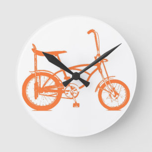Retro Oranje Krate Banana Seat Bike Ronde Klok
