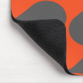 Retro Oranje Mod Golfpatroon Muismat (Hoek)