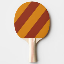 Retro Oranje Roest Drie Dikke Strepen Tafeltennisbatje