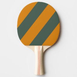 Retro Oranje Roest Krachtige Strepen Tafeltennisbatje