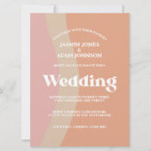 Retro Oranje roze bruistoewwedstrijd (Voorkant)